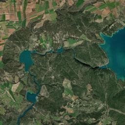 Vue aérienne des environs de Camping Liberté Verdon