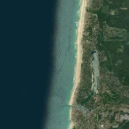 Vue aérienne des environs de Naturéo Éco-Resort