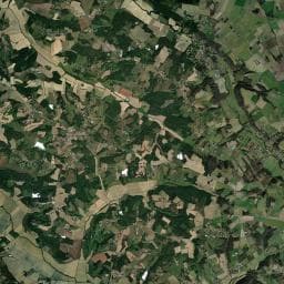 Vue aérienne des environs de Camping Barthon