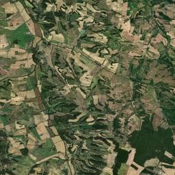 Vue aérienne des environs de Camping des Cabanes