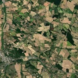 Vue aérienne des environs de Domaine Le Castagné