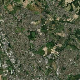 Vue aérienne des environs de Camping du Rupé