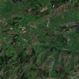 Vue aérienne des environs de Abri du col de l'Espinouse