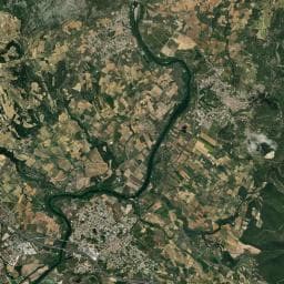 Vue aérienne des environs de HOSTELLERIE SAINT BENOIT