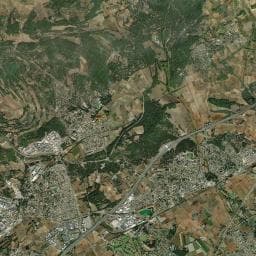 Vue aérienne des environs de Les Chataigniers
