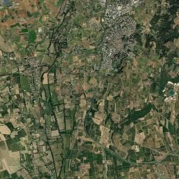 Vue aérienne des environs de Camping Monte Cristo