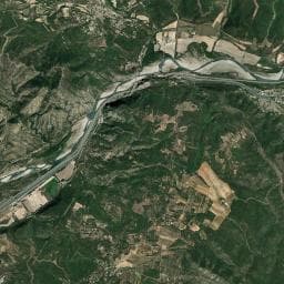 Vue aérienne des environs de Aire de Jouques