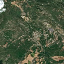 Vue aérienne des environs de Camping de Ginasservis