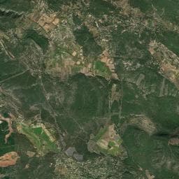Vue aérienne des environs de Les Portes du Vordon de Saint-Julien-Le -Montagnier