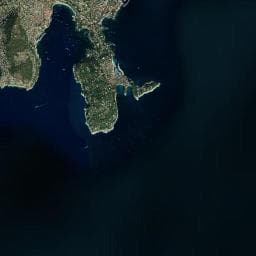 Vue aérienne des environs de Abri de la Pointe de l'Etoile