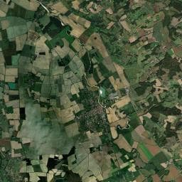Vue aérienne des environs de Camping de l'Arros