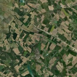 Vue aérienne des environs de Zone à défendre Le Verger
