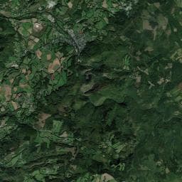 Vue aérienne des environs de Camping de La Lande