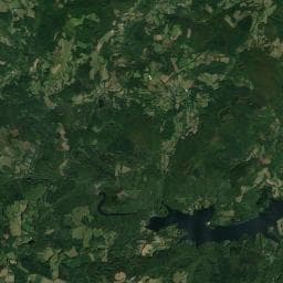 Vue aérienne des environs de Camping Pasteo