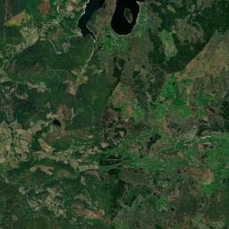 Vue aérienne des environs de Camping Bélaman