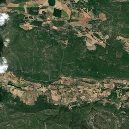 Vue aérienne des environs de Ferme des Bréguières