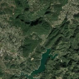 Vue aérienne des environs de Le Lac