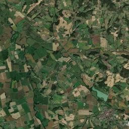 Vue aérienne des environs de Camping du Lac