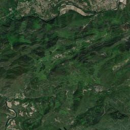 Vue aérienne des environs de Camping à la ferme