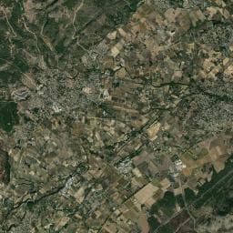 Vue aérienne des environs de Camping Le Botanic