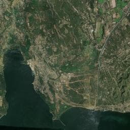 Vue aérienne des environs de Camping Le Canet