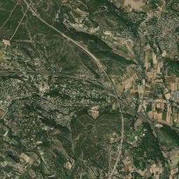 Vue aérienne des environs de Aire de Ventabren Sud