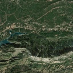 Vue aérienne des environs de Sainte-Victoire