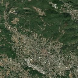 Vue aérienne des environs de Camping à Ampus