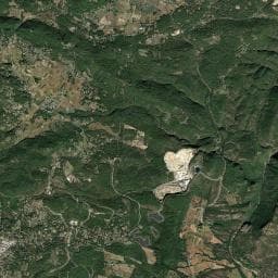 Vue aérienne des environs de Domaine Villa Verde