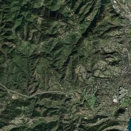 Vue aérienne des environs de Camping Côté Mer
