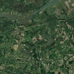 Vue aérienne des environs de Camping de la ferme des 4 chênes