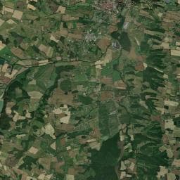 Vue aérienne des environs de Camping a la Ferme