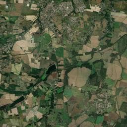 Vue aérienne des environs de CAMPING LE CHEMIN VERT