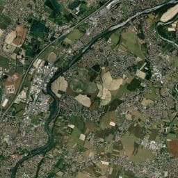 Vue aérienne des environs de Aire de repos à Muret