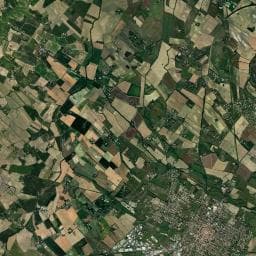 Vue aérienne des environs de Camping municipal du Moulin du Roy