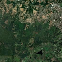 Vue aérienne des environs de Aire de camping-car à Mazamet (2)