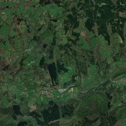 Vue aérienne des environs de Aire de camping-car à Saint-Pons-de-Thomières