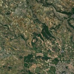 Vue aérienne des environs de Camping municipal Le Moulin à Vent