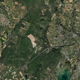 Vue aérienne des environs de Cabane personnel