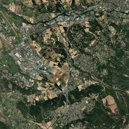 Vue aérienne des environs de Total Access - Relais Pont de l'Arc