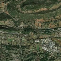 Vue aérienne des environs de Camping à Beaurecueil