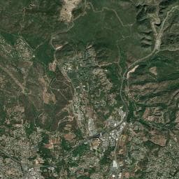 Vue aérienne des environs de Camping La Pierre Verte