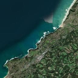 Vue aérienne des environs de Les Tamaris Plage