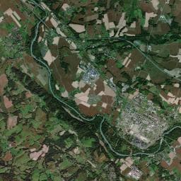 Vue aérienne des environs de Camping rural de Lendresse