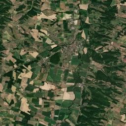 Vue aérienne des environs de Camping Aux Mêmes