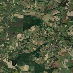 Vue aérienne des environs de OASIS DE POUL'ART - CAMPING LA FORET