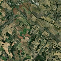 Vue aérienne des environs de Aire de Baziège