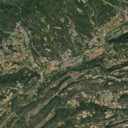 Vue aérienne des environs de Domaine Les Asphodèles