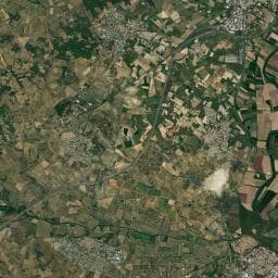 Vue aérienne des environs de Camping Caravaning Le Rebau