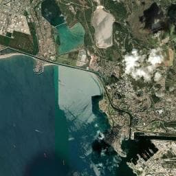 Vue aérienne des environs de Camping municipal de Bottaï